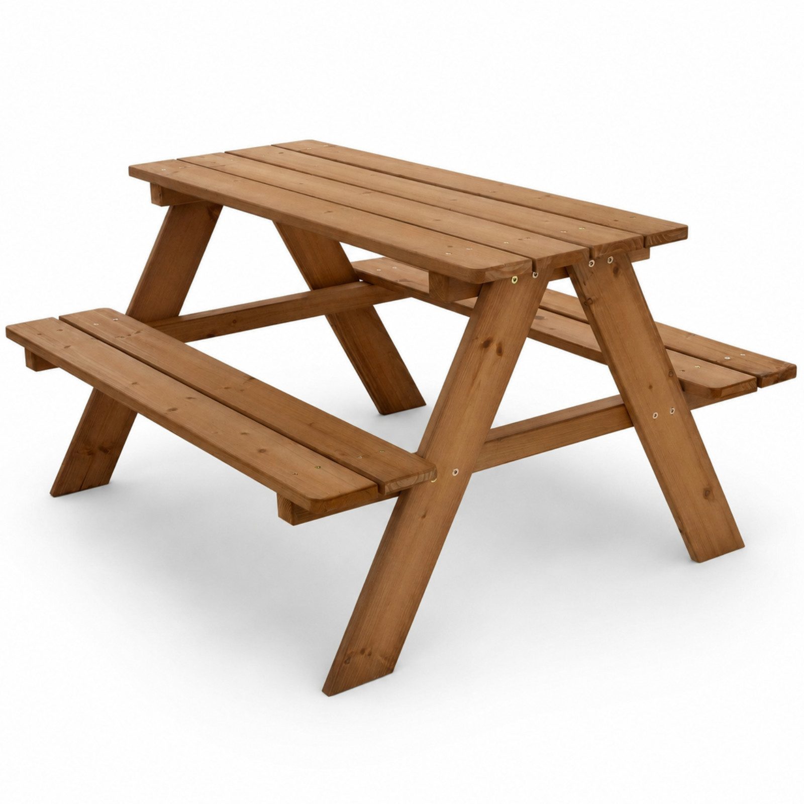 HAGO Garten-Kindersitzgruppe Sitzset Gartenbank Essplatz Picknick Spieltisch Tanne Holz, (1-tlg) – Bild 2 von 5