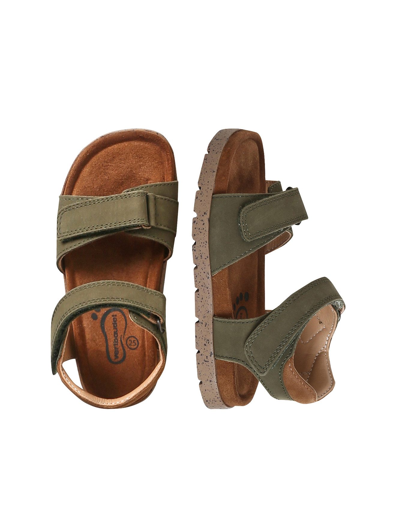 Kinder Leder-Sandalen mit Klettriemchen Sandale