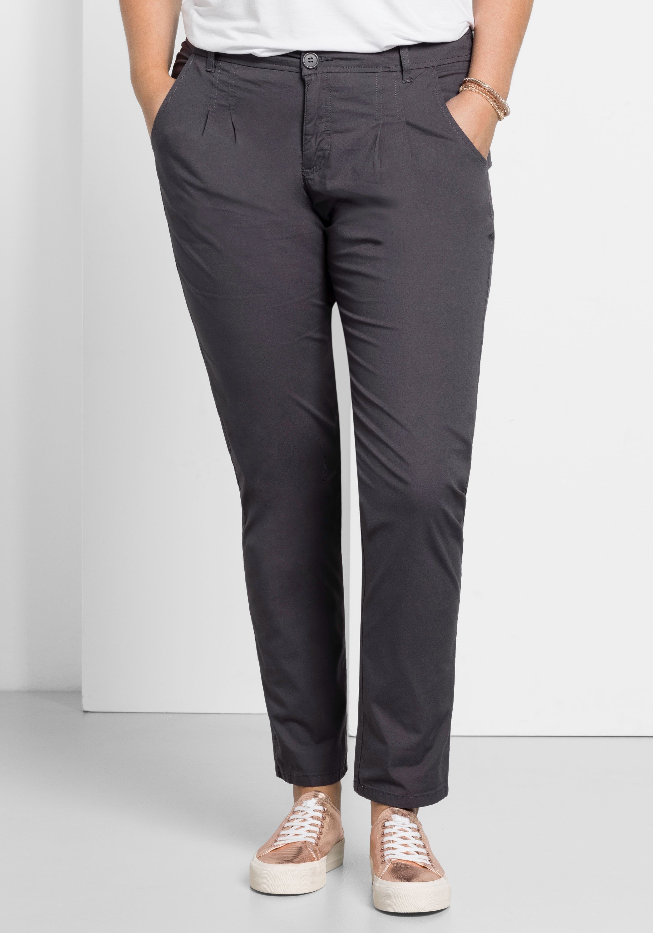 Graue Damen Chinohose Online Kaufen Chino Otto