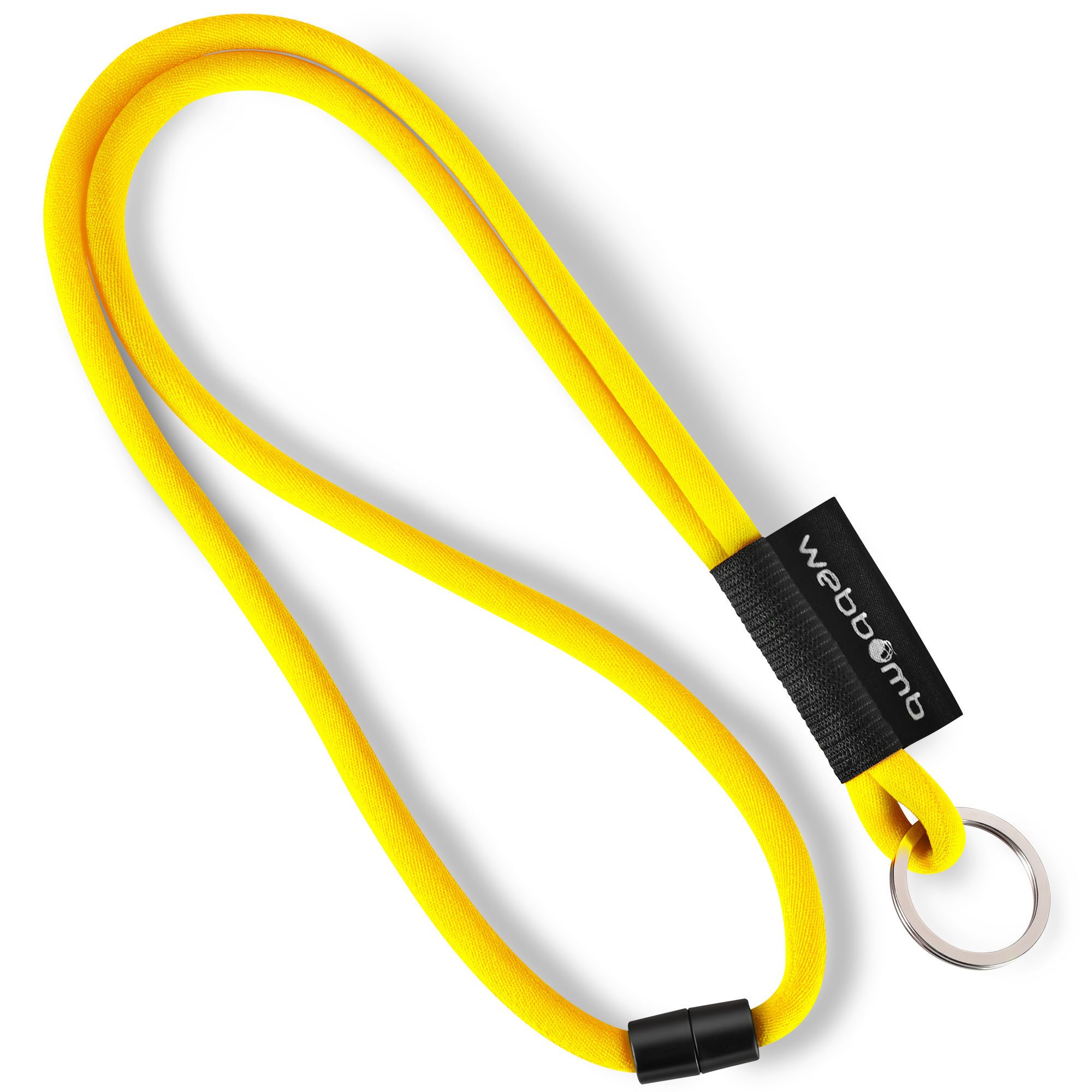 WEBBOMB Schlüsselanhänger Lanyard Tubular Schlüsselband mit Karabiner + Schlüsselring keychain
