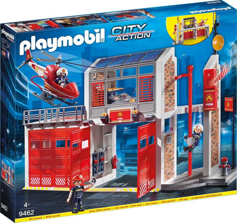 Playmobil® Konstruktions-Spielset Große Feuerwache (9462), City Action, Made in Germany