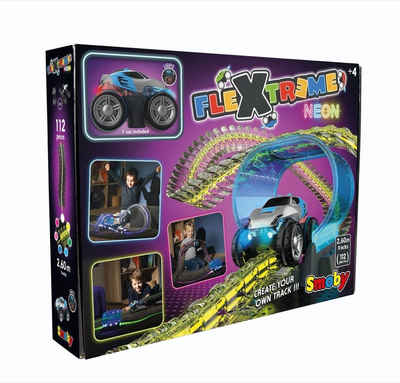 Smoby Rennbahn-Auto Smoby Spielzeug Auto FleXtreme Neon Set 7600180917
