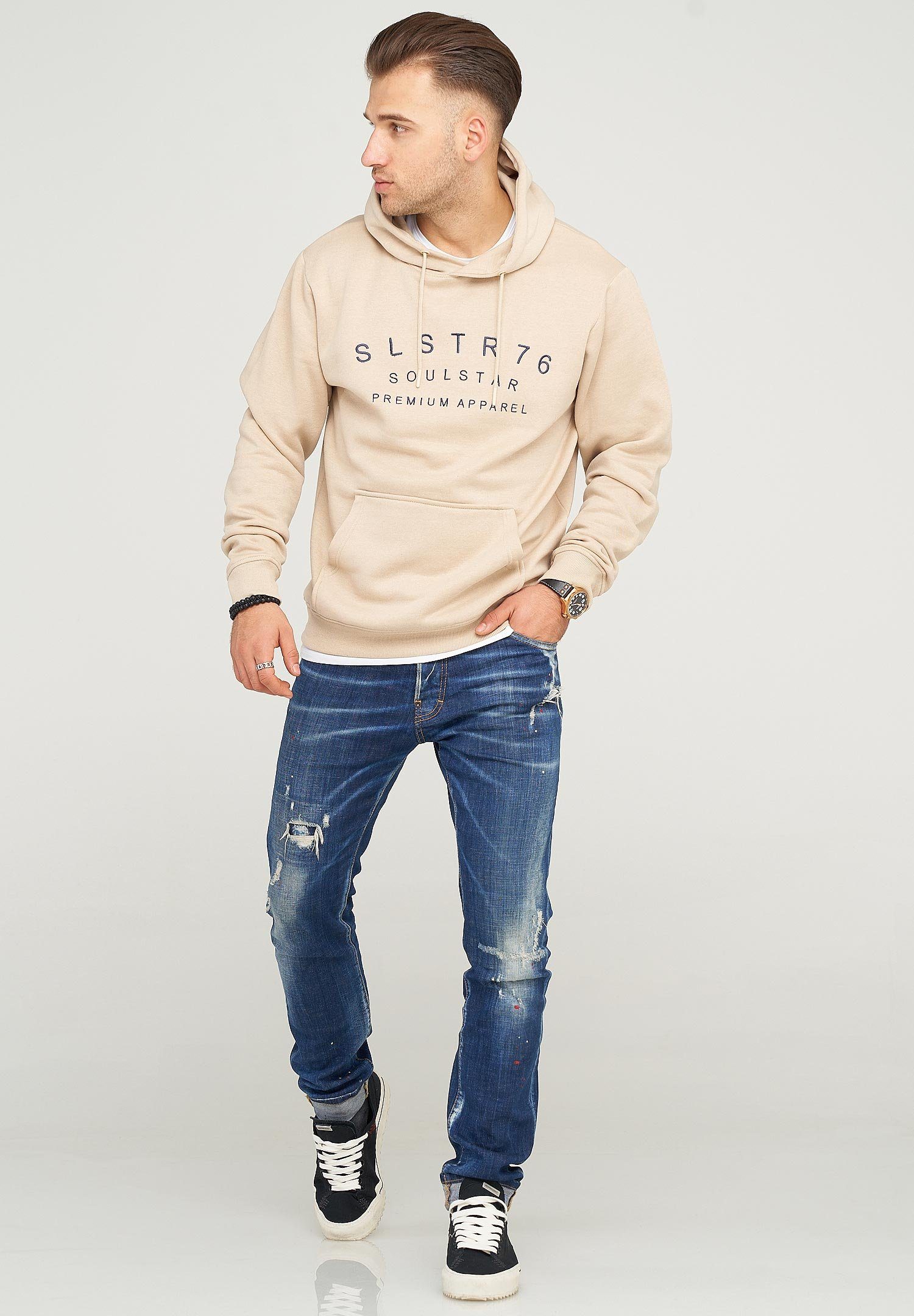 SOULSTAR Kapuzensweatshirt NIZZA im schlichten Basic-Look günstig online kaufen