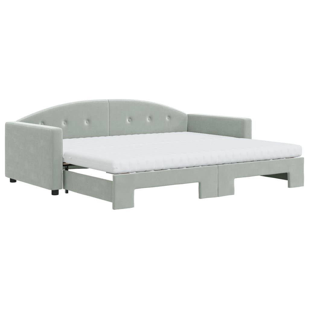 vidaXL Bett Tagesbett Ausziehbar mit Matratzen günstig online kaufen