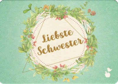 Postkarte "Liebste Schwester"