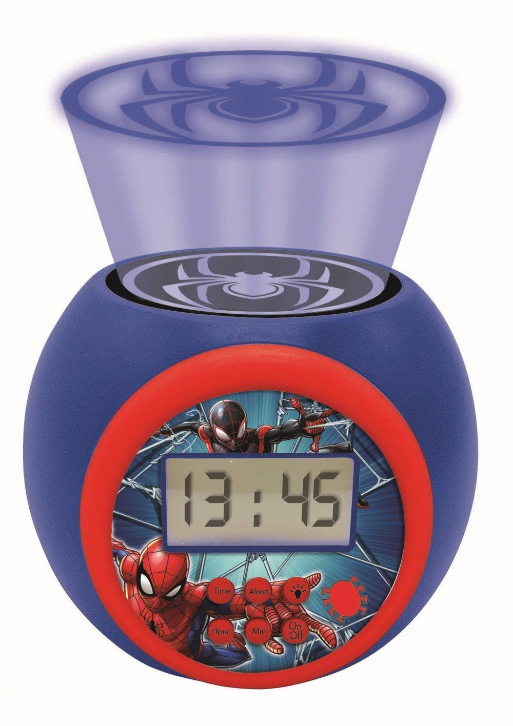 Farbwechsel Wecker und LED mit Spider-Man Timer-Funktion Kinderwecker Projektions Lexibook®