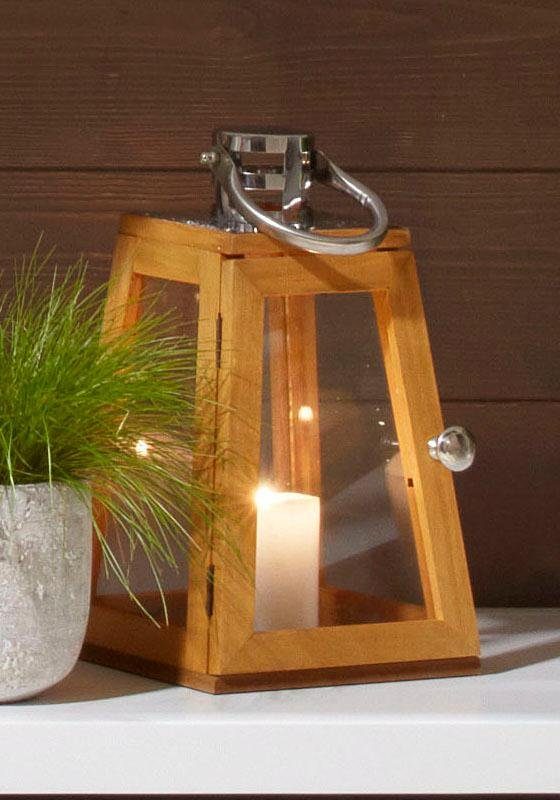 Home affaire Laterne aus naturbelassenem Holz OTTO