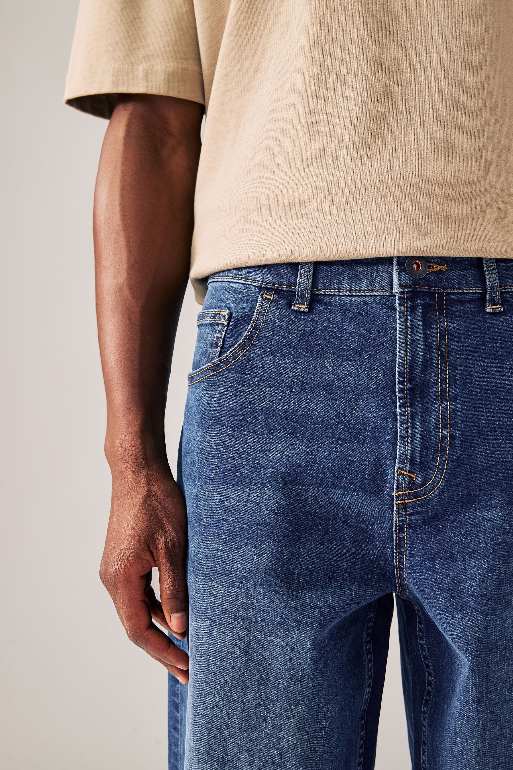 Next Relax-fit-Jeans Klassische Relaxed Fit Stretch-Jeans (1-tlg)