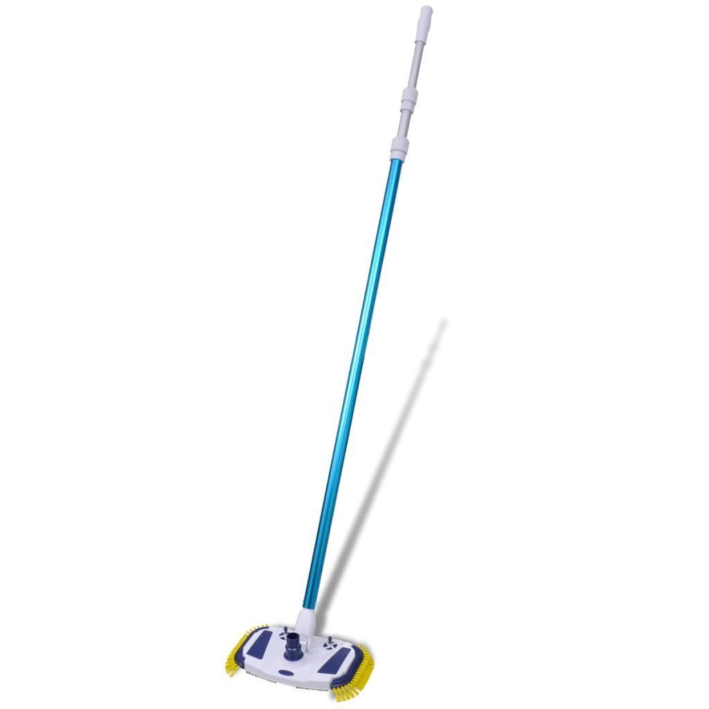vidaXL Poolbodensauger Poolreiniger mit Teleskopstange und Schlauch vidaXL