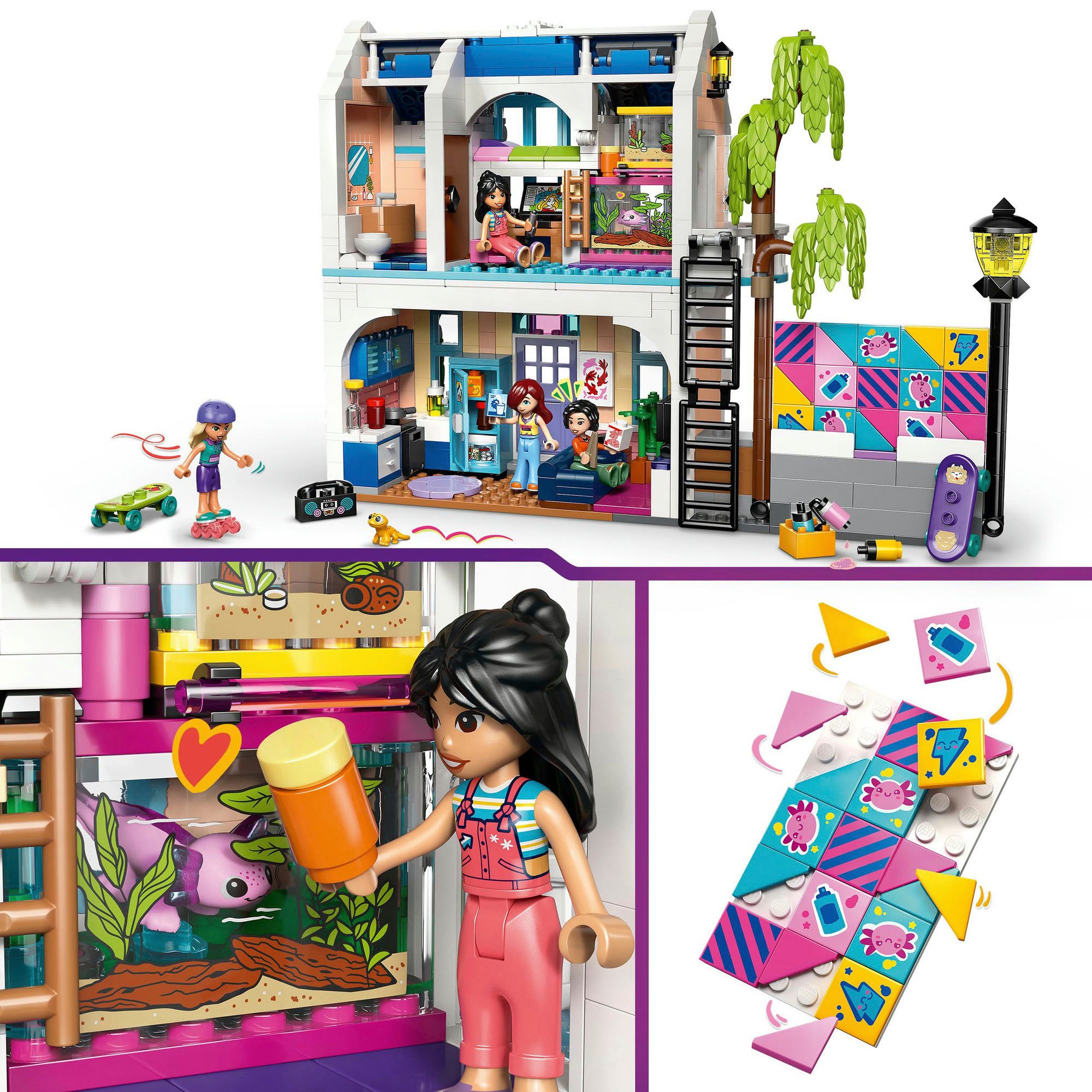 LEGO® Lianns Familienhaus (42687), LEGO Friends Konstruktionsspielsteine, (946 St), Made in Europe – Bild 4 von 5