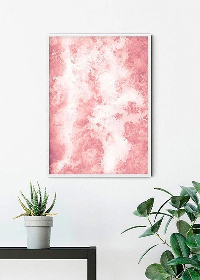 Komar Poster Pink Abstrakt (1 Wohnzimmer Bubbles, St), Schlafzimmer, Kinderzimmer