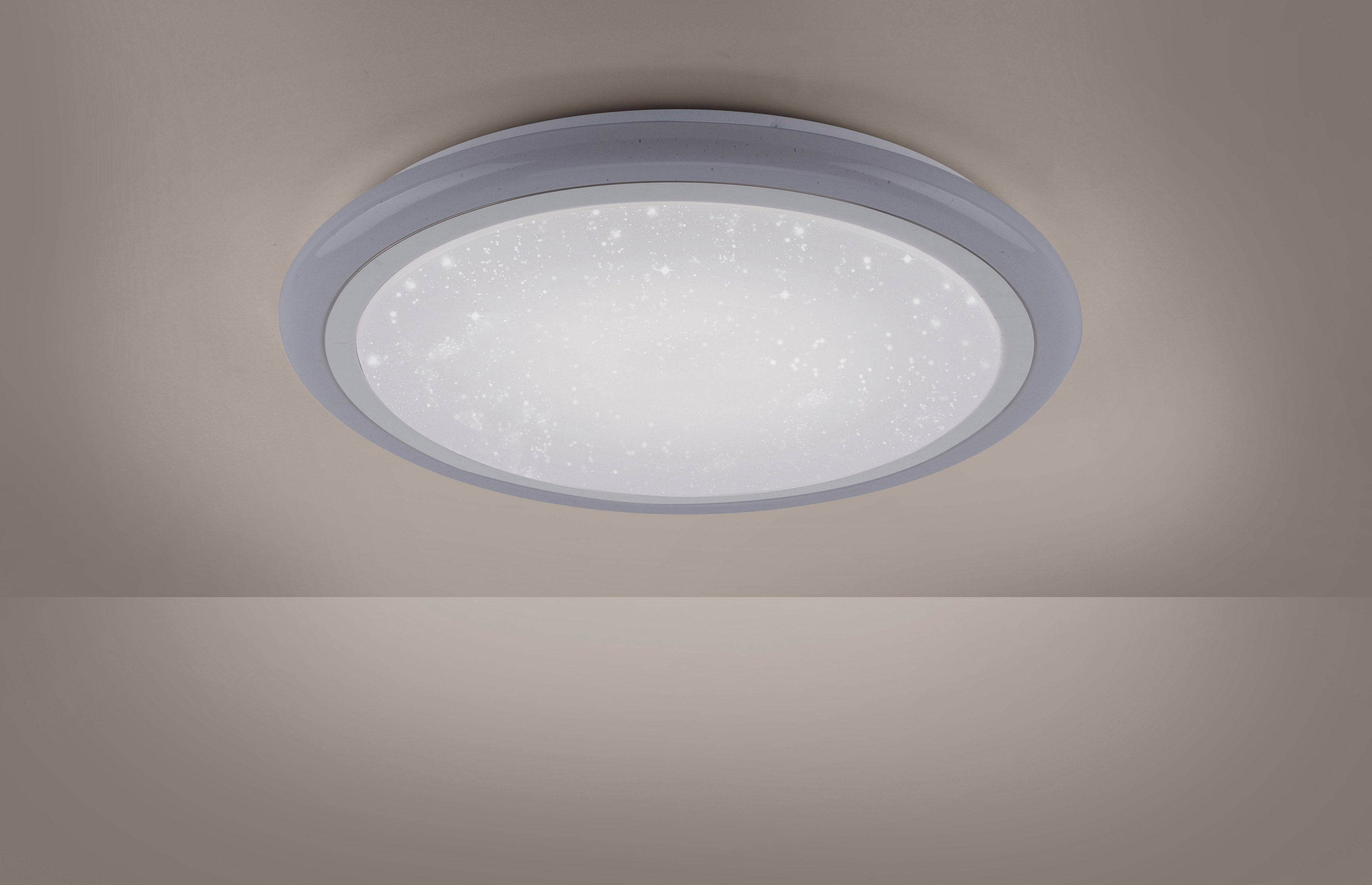 LED Dimmfunktion, schaltbar, LED LED Farbwechsler, Direkt Leuchten Deckenleuchte LUISA, Deckenlampe Kaltweiß, Warmweiß, Farbsteuerung, Farbwechsel, integriert, getrennt Neutralweiß, Memoryfunktion, fest