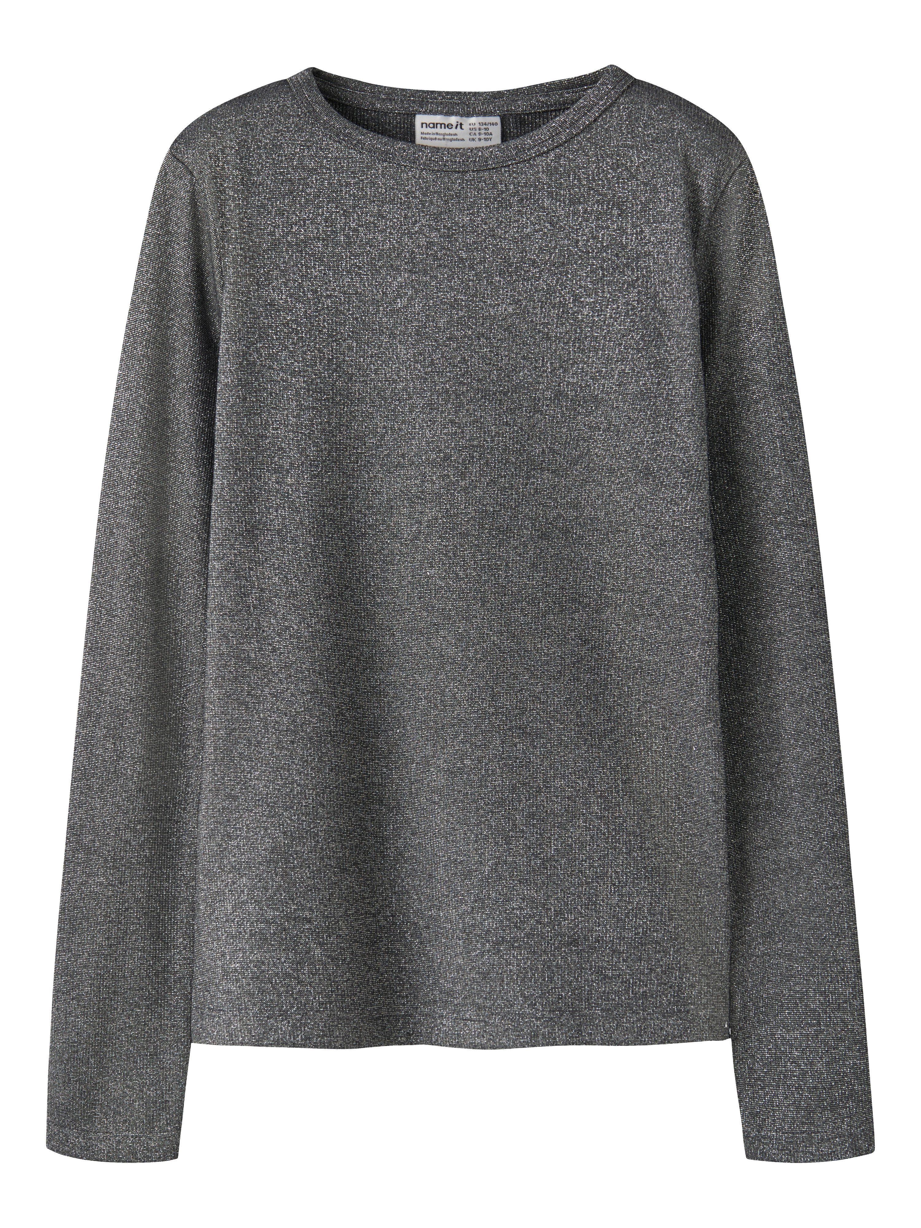Name It Langarmshirt NKFNAYLA LS TOP Viskosemischung, mit Glitzer Details