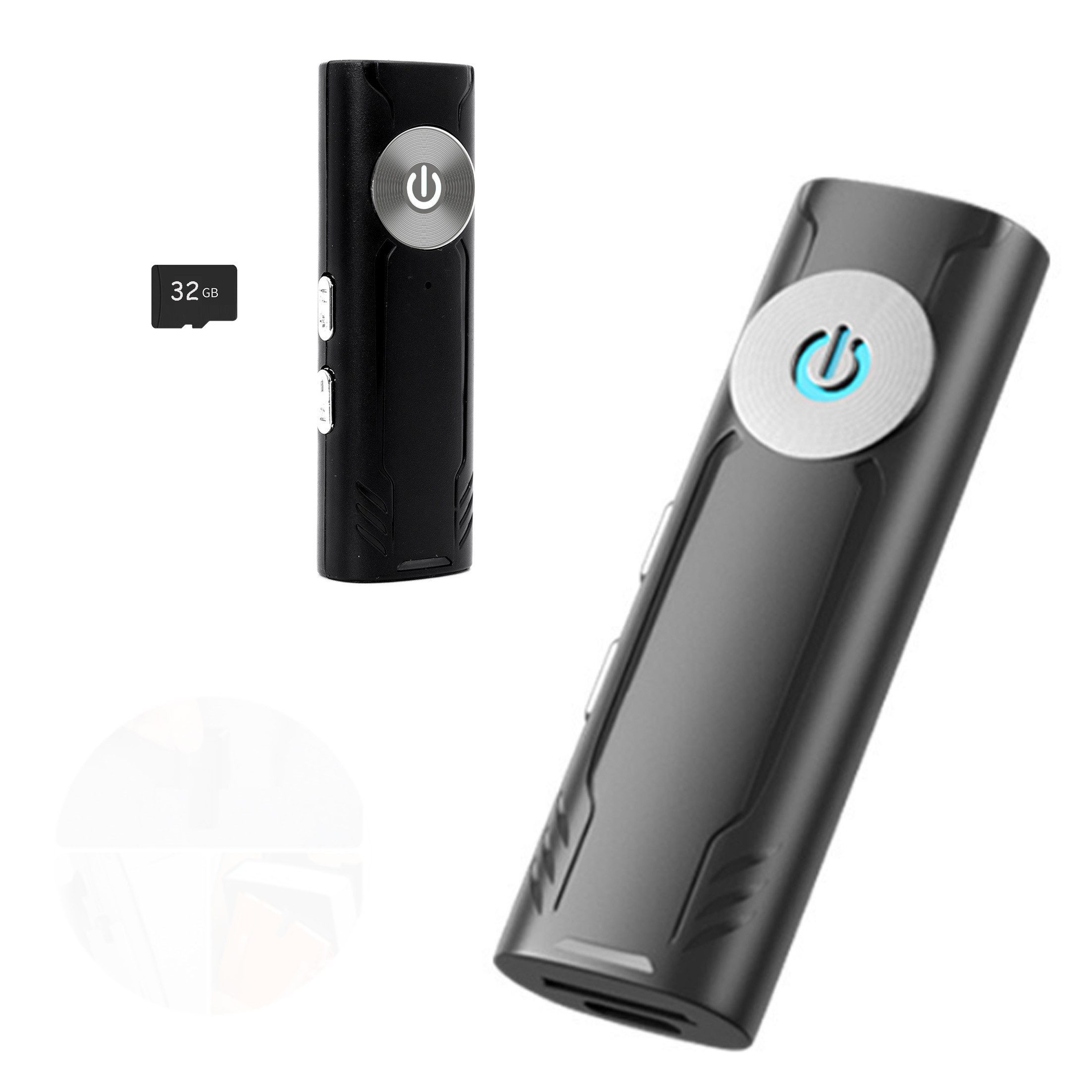 KINSI Sprachrekorder mit 32 GB Speicher,intelligenter Geräuschunterdrückung Digitales Diktiergerät (Tragbar MP3,wiederaufladbar,Ideal für Meetings,Vorlesungen)