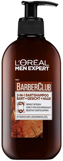 L'ORÉAL PARIS MEN EXPERT Bartshampoo »Barber Club«, beseitigt Bartschuppen & jegliche Gerüche