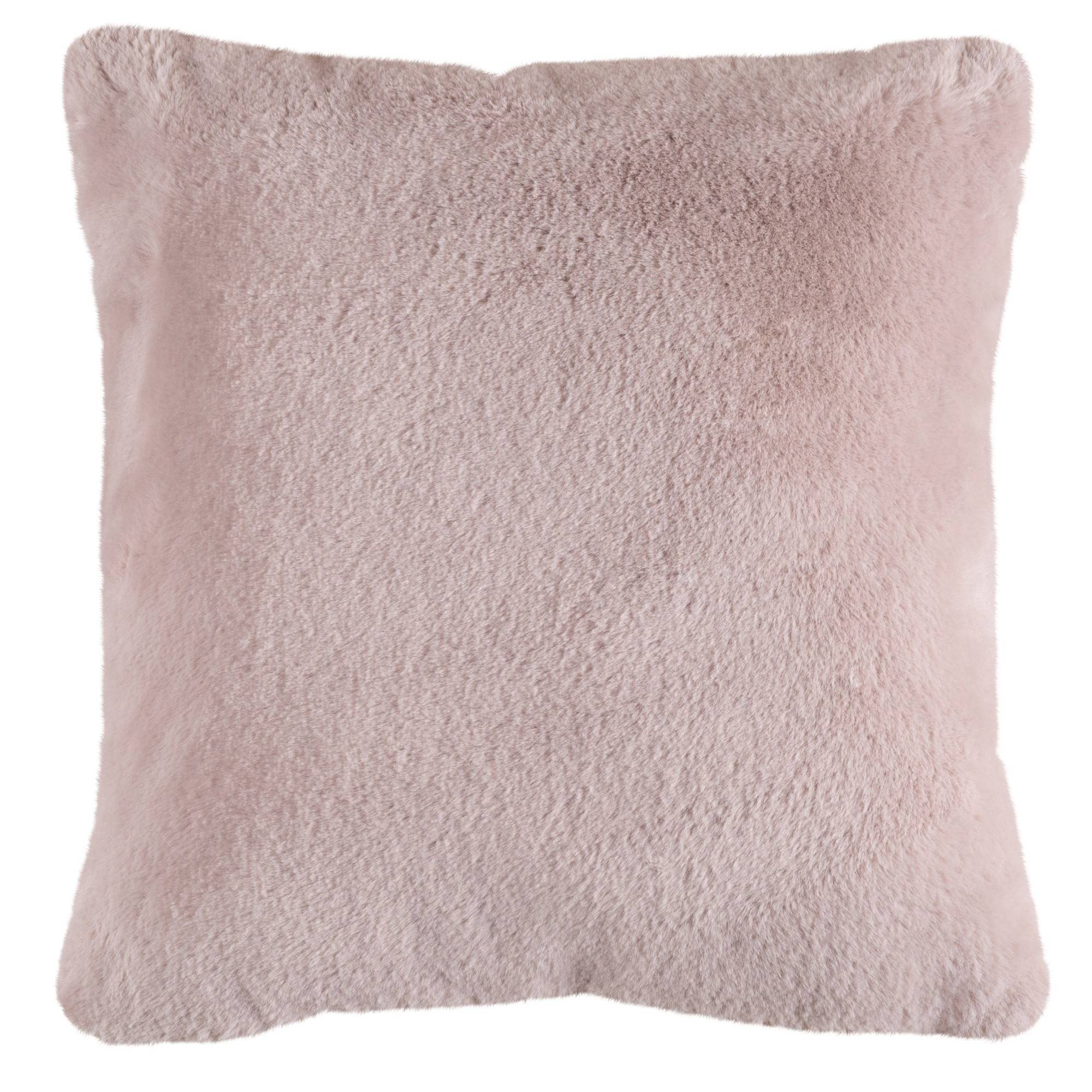 GMD Living Dekokissen HEAVEN, flauschiges Dekokissen in Felloptik, 48 x 48 cm powder pink (rosa) | Dekokissen