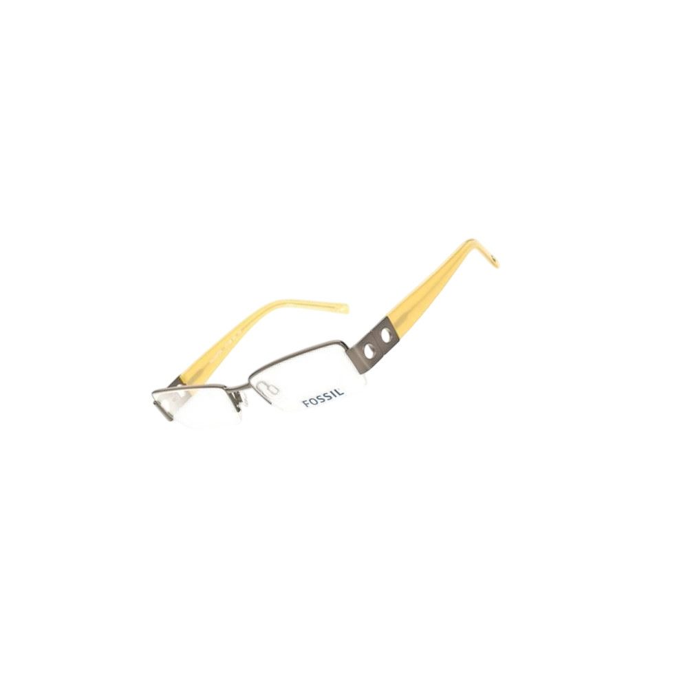 Fossil Brillengestell Korrektionsfassung Brille Metall Gunmetal 51/17/130 - OF1168060, Metall und Kunststoff