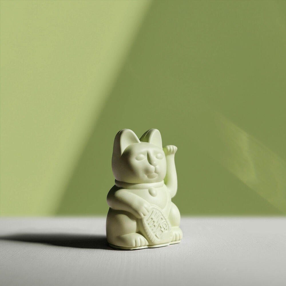 Donkey Products Winkekatze Lucky Cat Mini Maneki Neko Light Green