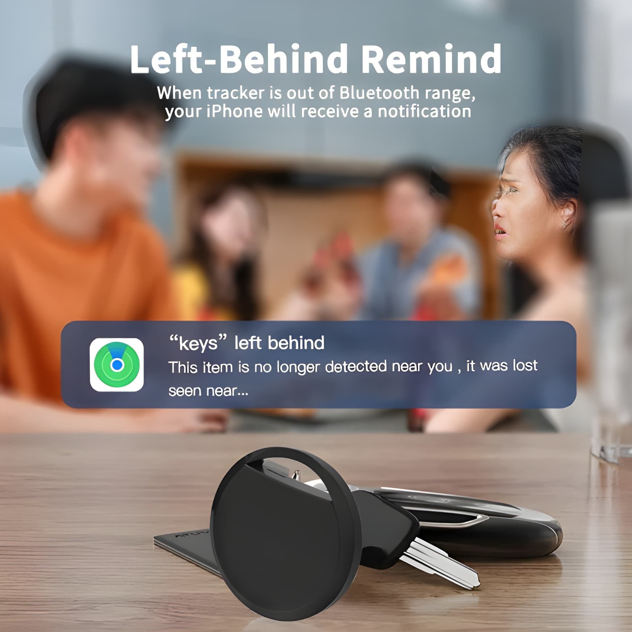 Athlix 4x Mini GPS Tracker für Android Geräte kompatibel mit Google Find Hub GPS-Tracker (Google-zertifizierter Smart-Tag, Android & iOS)