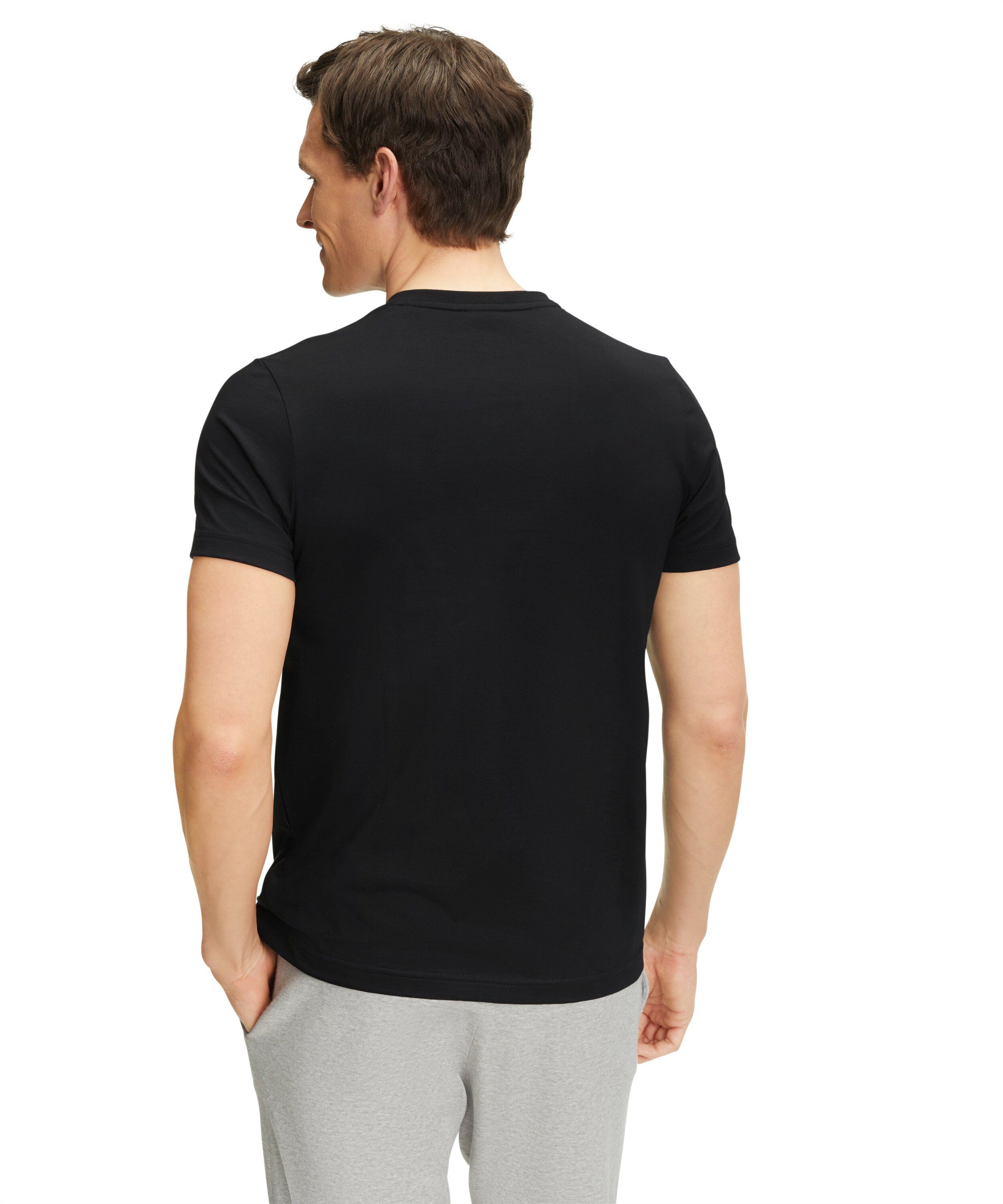 (3000) reiner Baumwolle (1-tlg) black aus FALKE T-Shirt