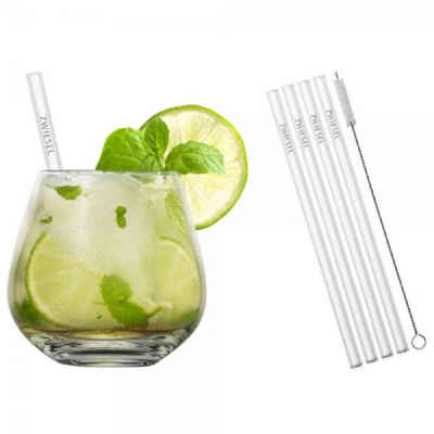 SCHOTT-ZWIESEL Cocktailglas »Cocktailgläser-Set mit Glastrinkhalmen After Work Drinks Tumbler (9-teilig)«