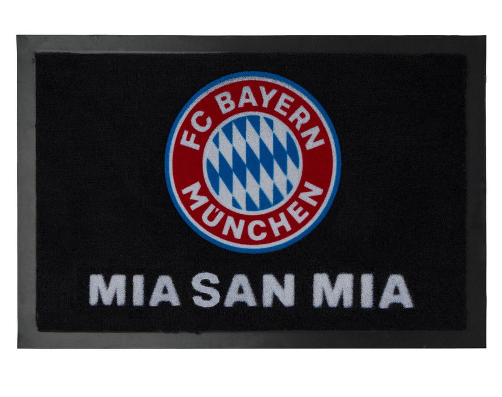 FC Bayern München Fußmatte FC Bayern Fußmatte Logo Schwarz, rechteckig