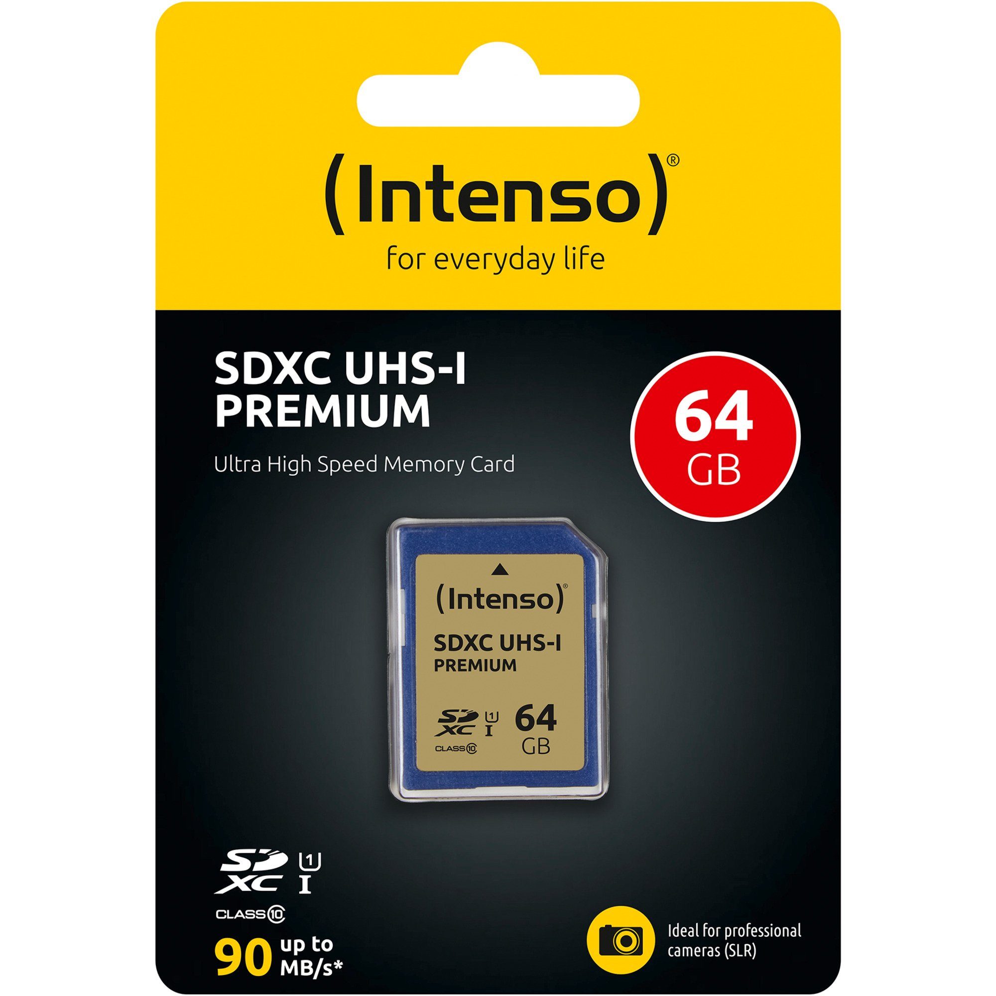 Intenso Intenso SDHC UHS-I 64 GB, Speicherkarte, (UHS-I externer Speicher (64 GB GB)