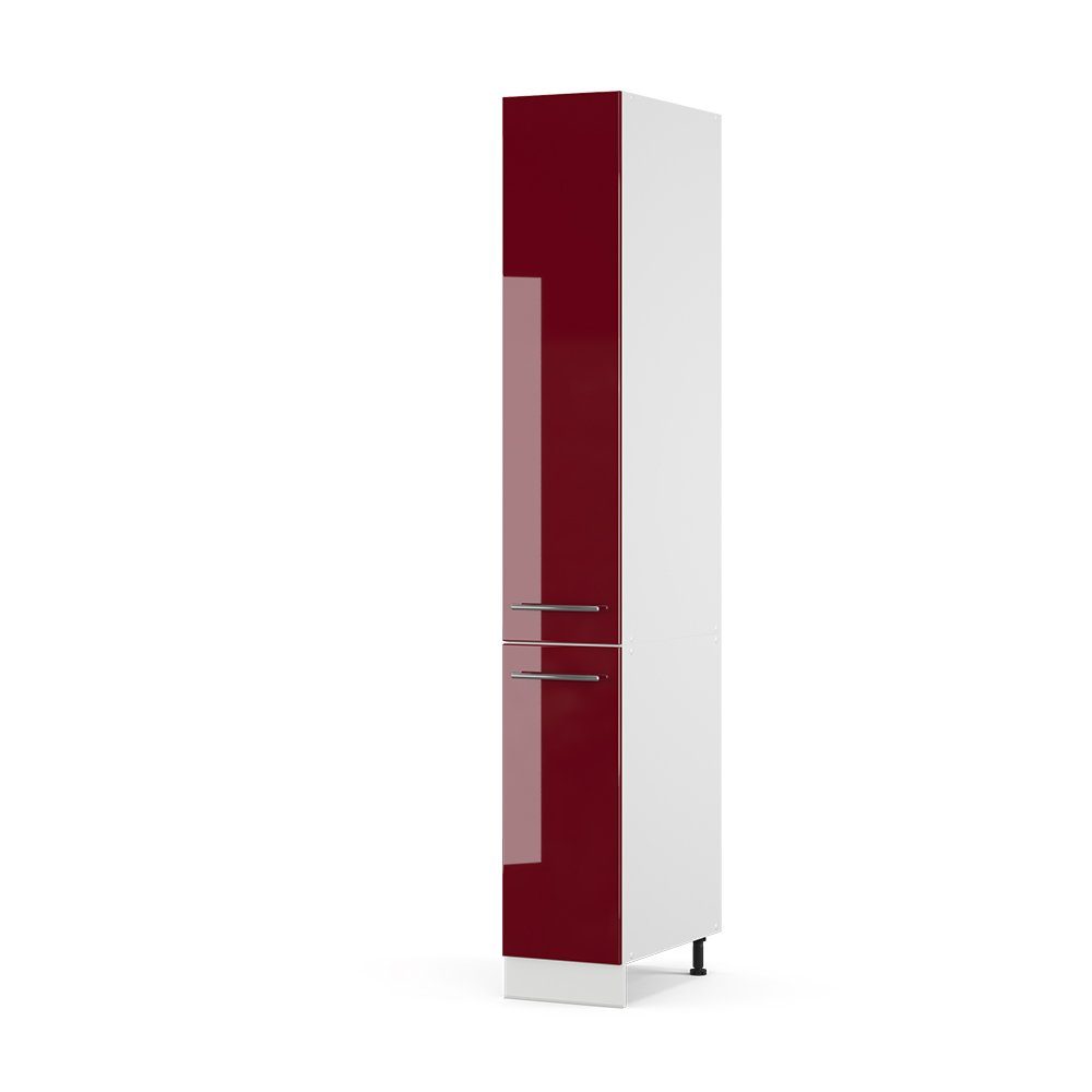 Vicco Hochschrank Fame-Line, Bordeaux Hochglanz/Weiß, 30 günstig online kaufen