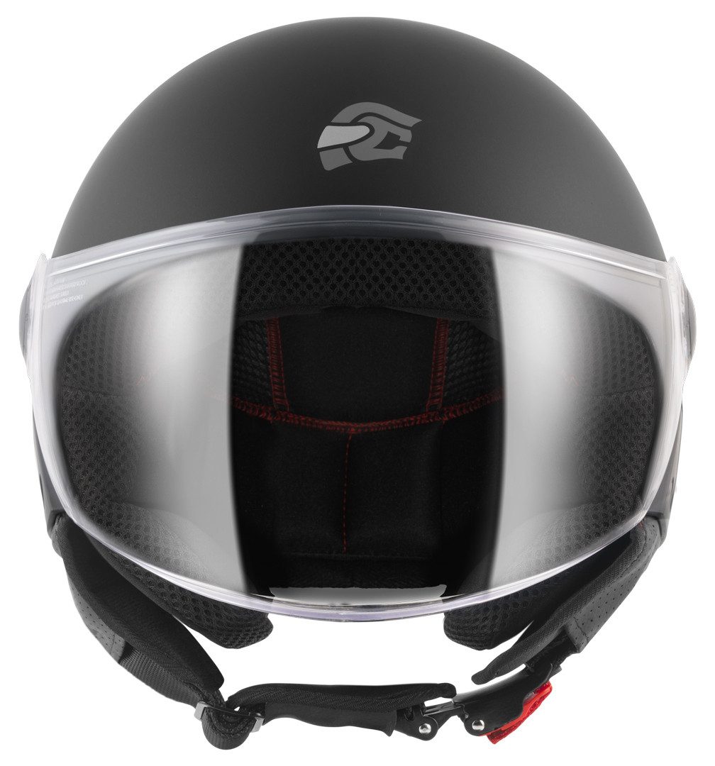 FC-Moto Motorradhelm Square-RS Jethelm, herausnehmbares Innenfutter