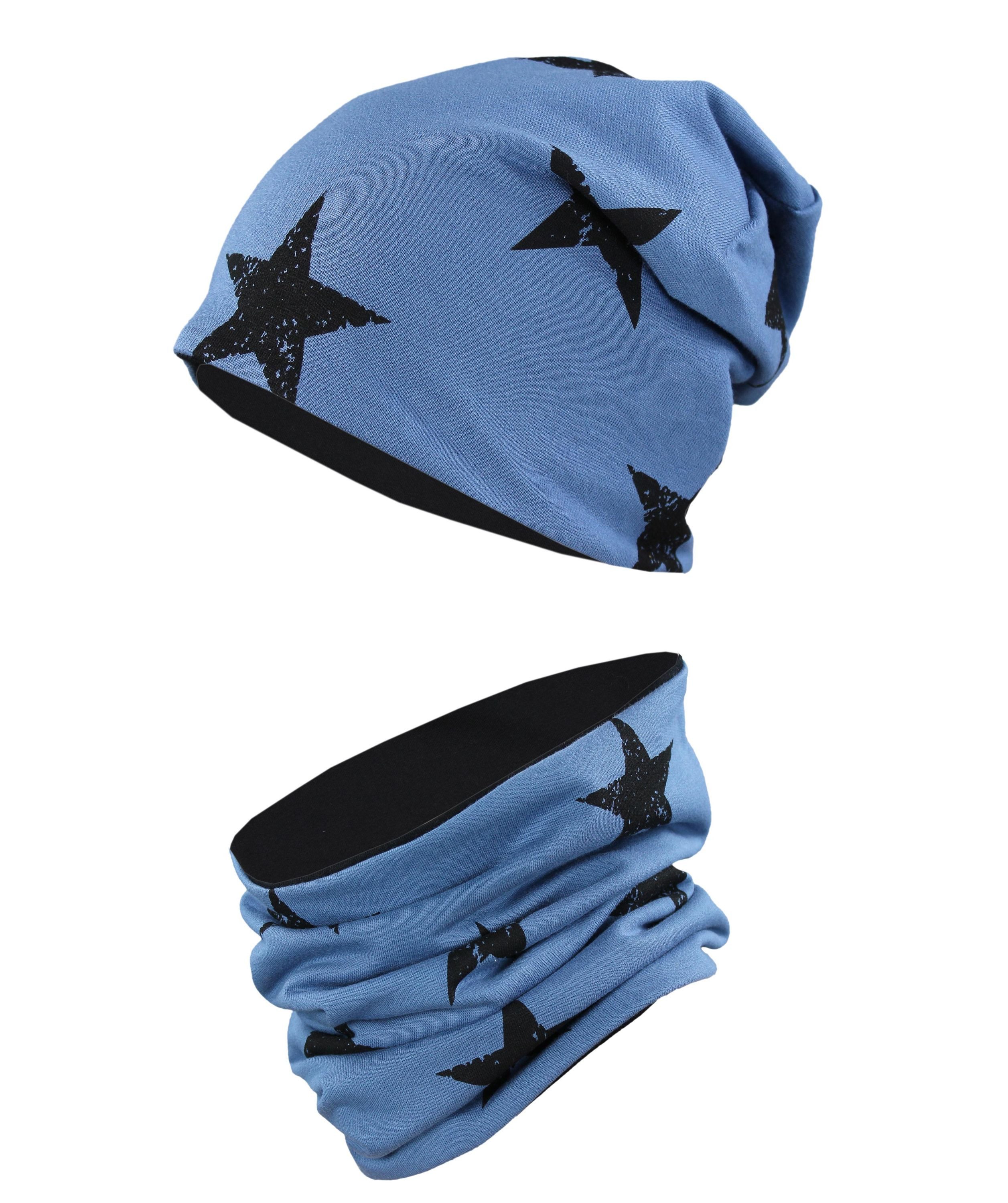 TupTam Beanie TupTam Unisex Kinder Beanie Mütze Schlauchschal Set