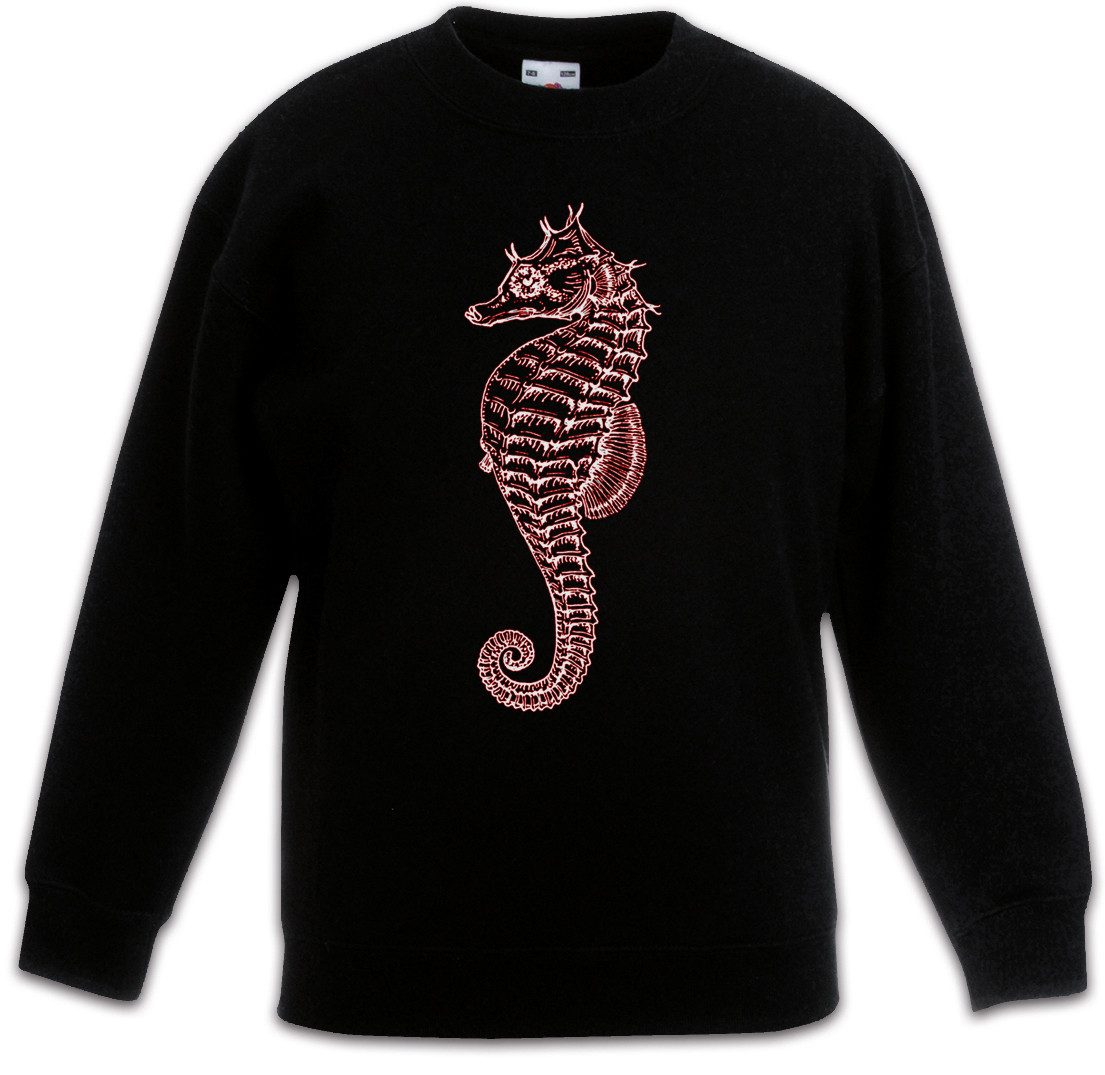 Sweatshirt Sea Horse Kinderpullover Seepferdchen Tattoo Nautical Sailor Stern