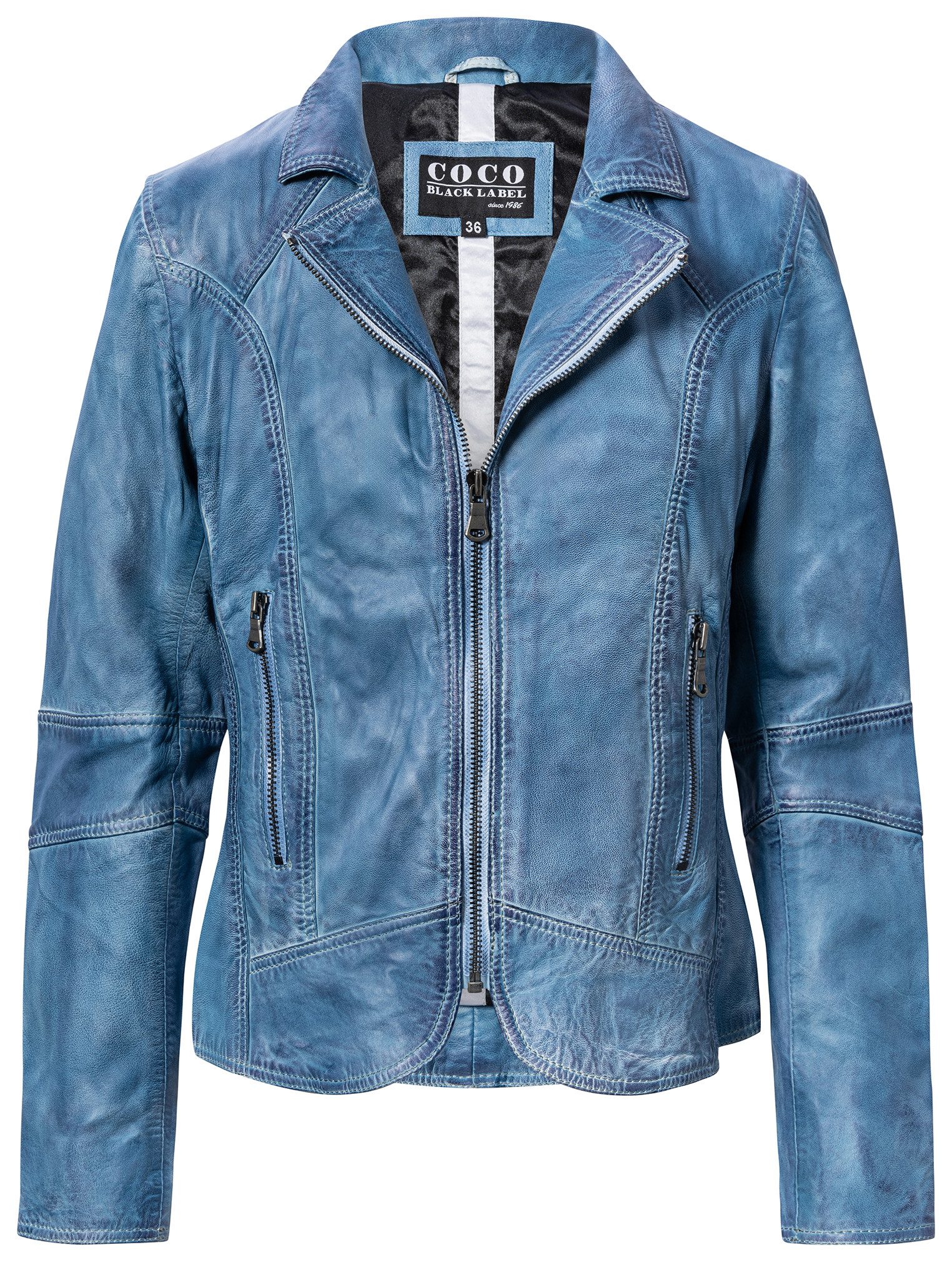 CBL Lederjacke MQ-44884 mit reißverschlusstaschen günstig online kaufen