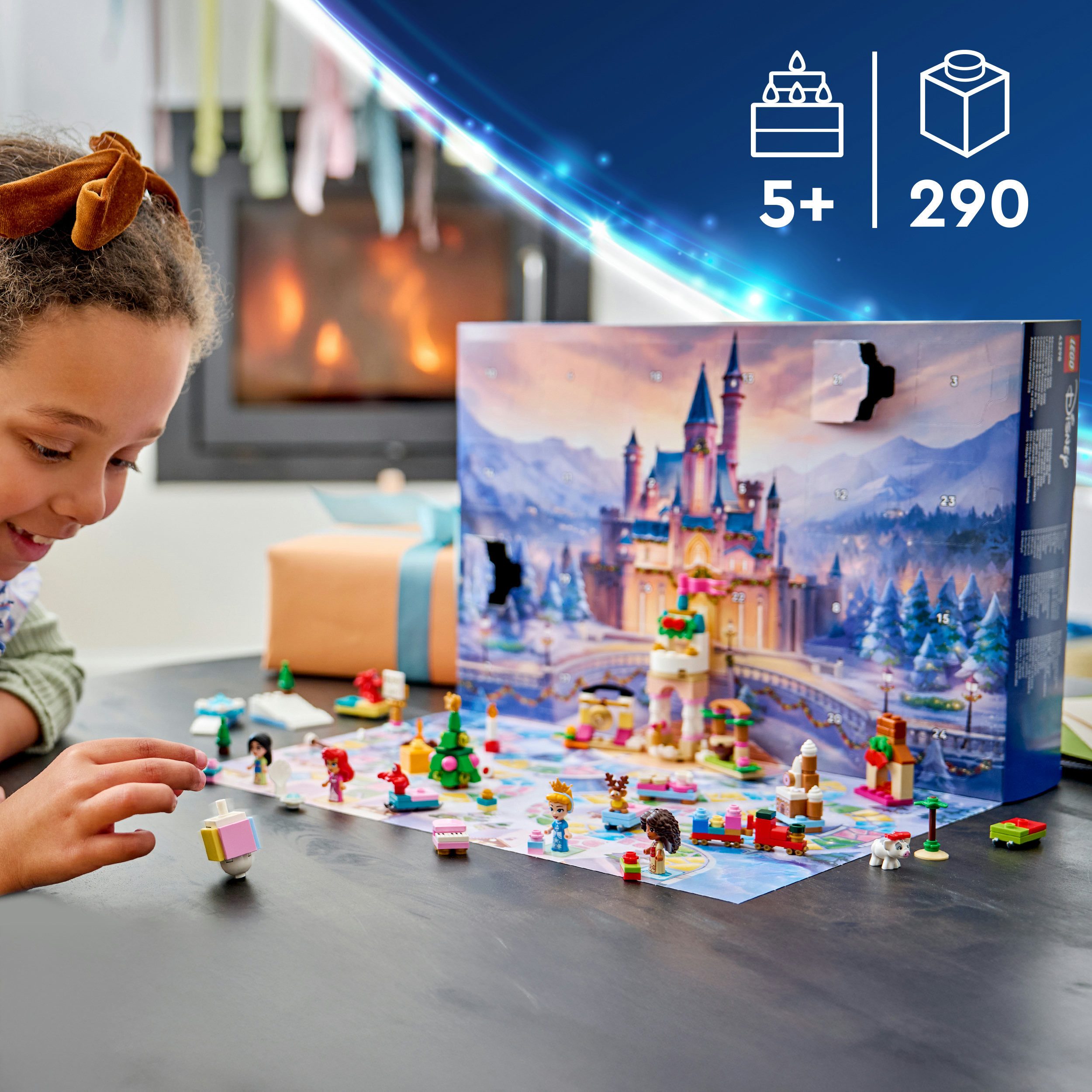 LEGO® Spielzeug-Adventskalender Adventskalender 2026 (43298), LEGO Disney Princess (290-tlg), Made in Europe – Bild 3 von 5