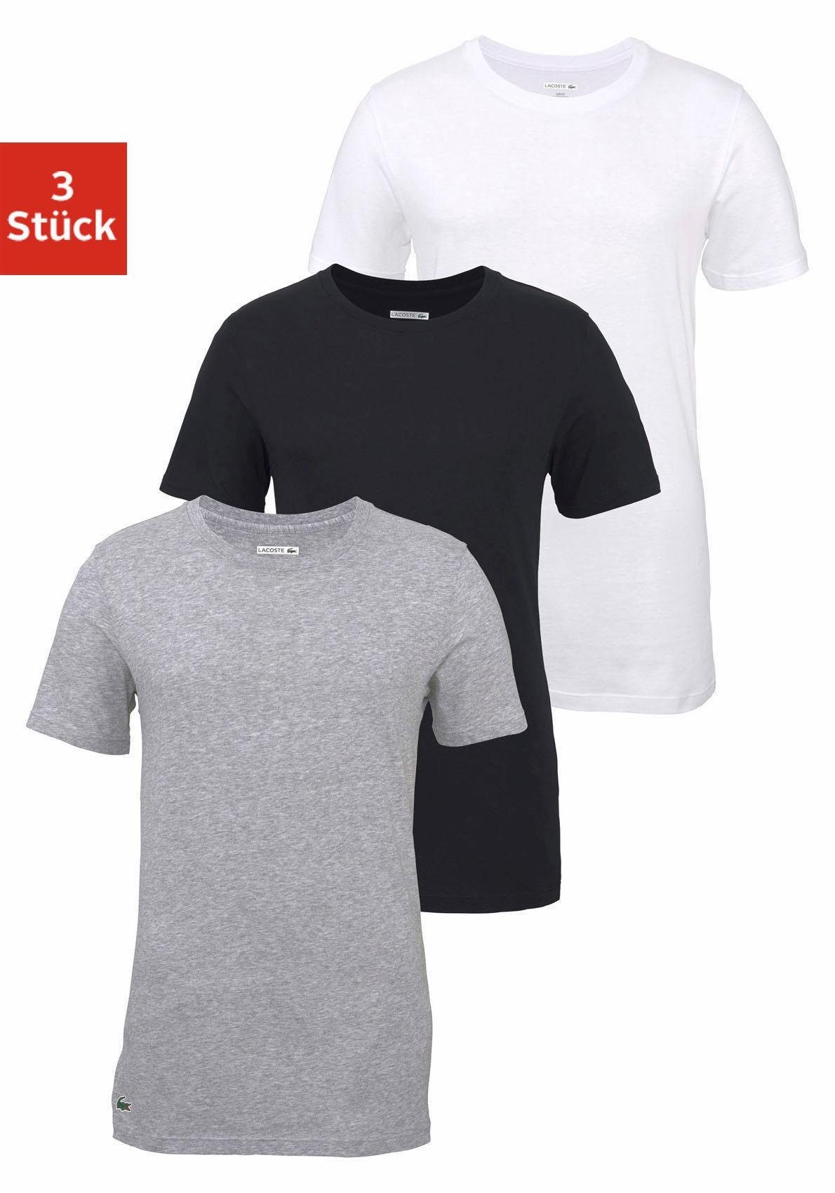 Lacoste TShirt »Slim Fit Crew Neck Tee« (3 Stück) OTTO