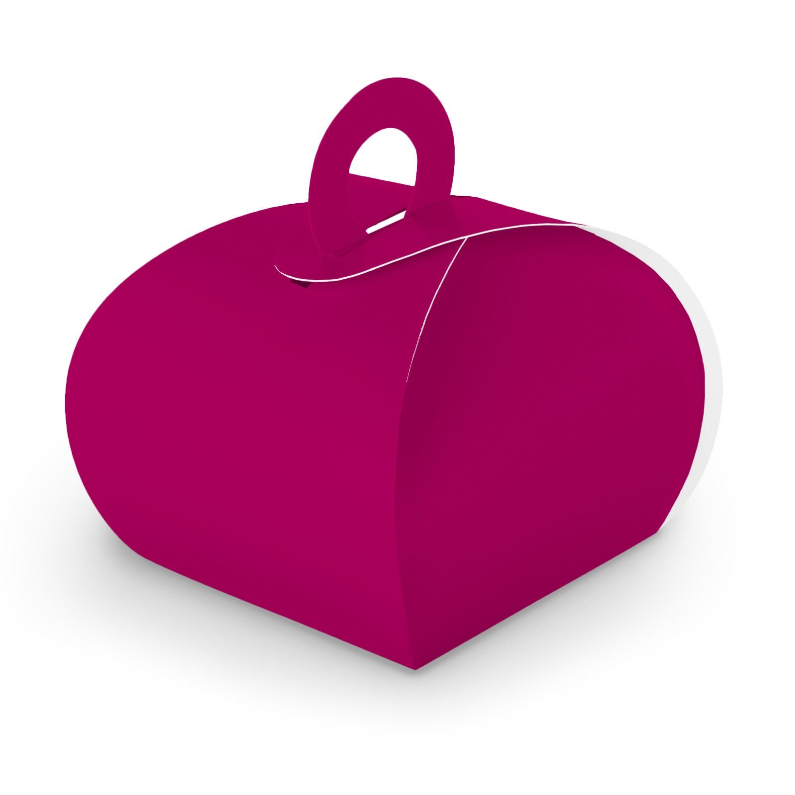 itenga Geschenkbox itenga Geschenkbox mit Griff pink aus Karton