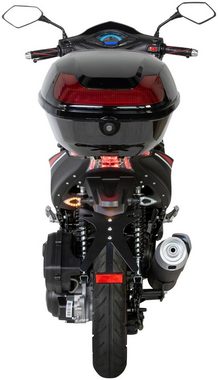 GT UNION Motorroller Striker, 125 ccm, 85 km/h, Euro 5, (Set), mit Topcase