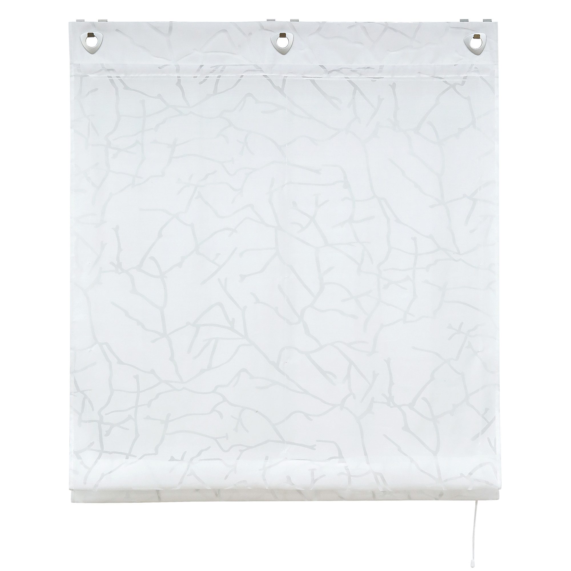 Joyswahl Raffrollo Äste, mit Hakenaufhängung, Voile Ausbrenner Ösenrollo günstig online kaufen