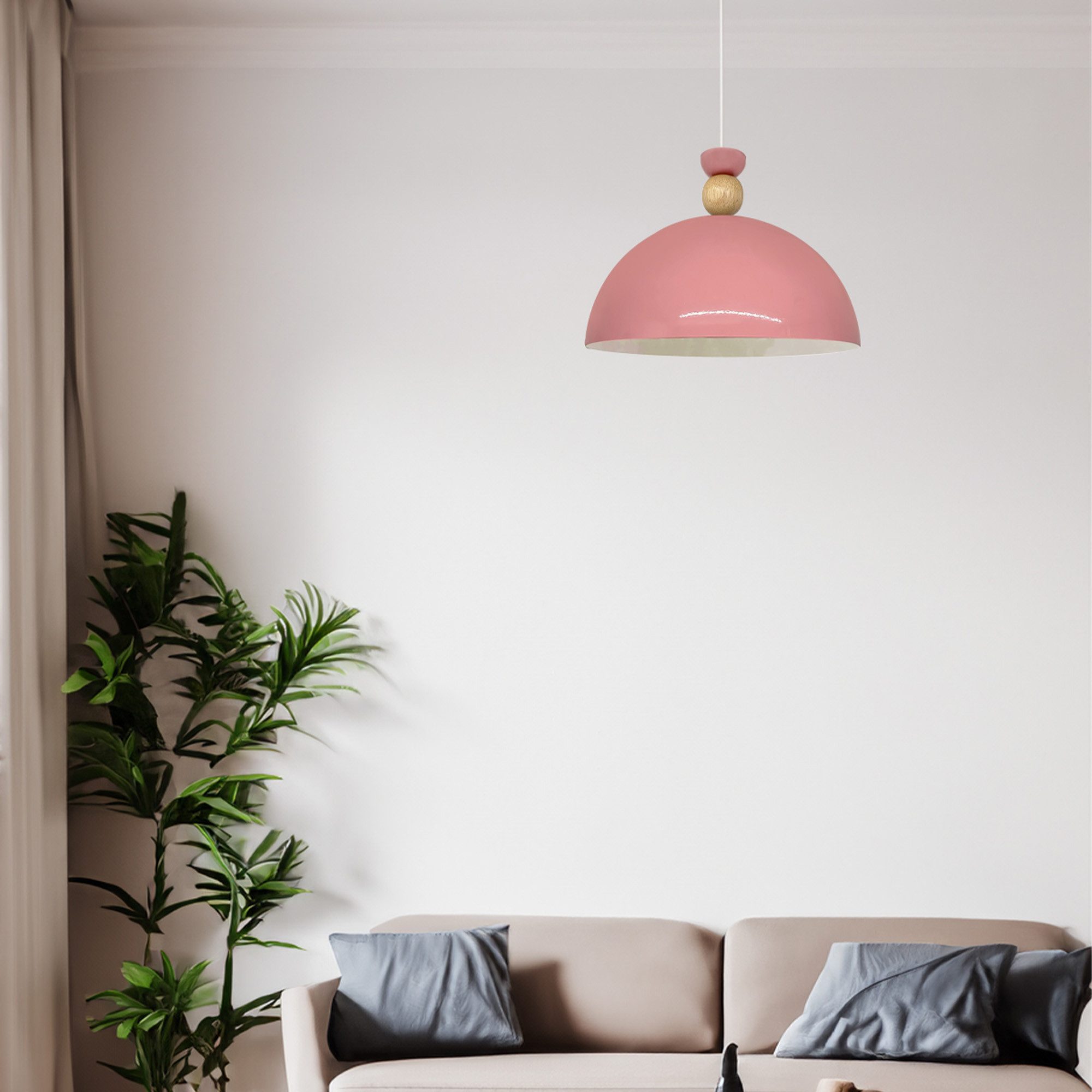 Bamyum Pendelleuchte Pendelleuchte Yimpi Hängelampe Industrial Ø30 cm, E27, Moderne Lampe, ohne Leuchtmittel, E27, Dimmbar, Einstellbare Kabellänge – Bild 3 von 4