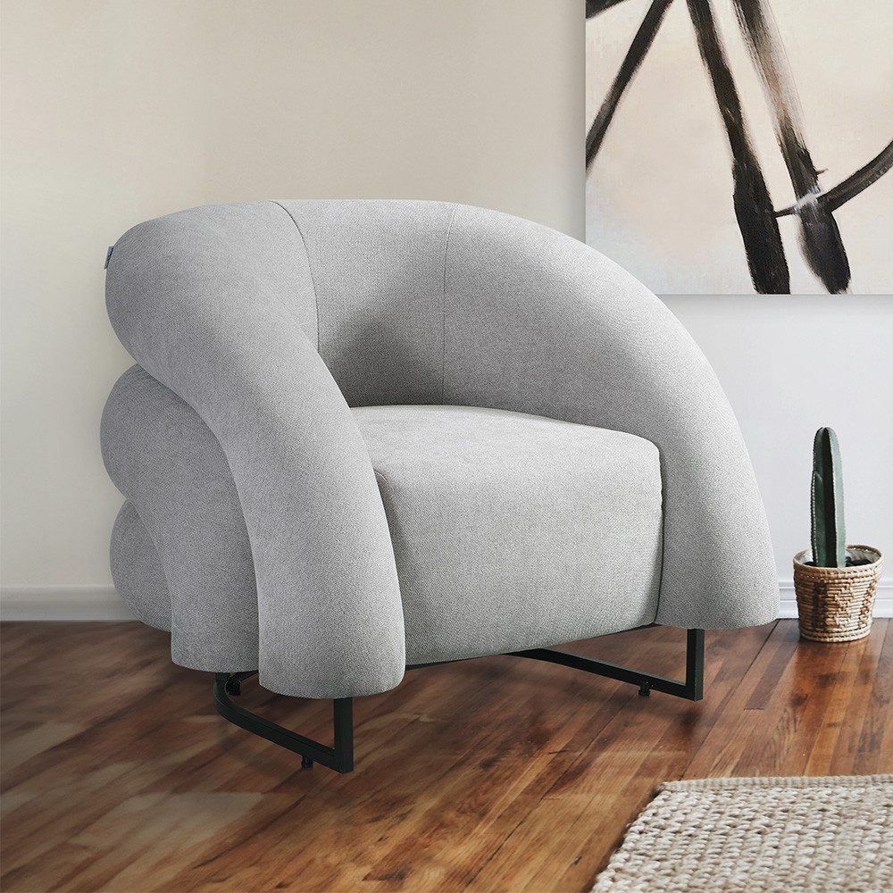 HOME DELUXE Loungesessel Sessel MACA Samtgewebe günstig online kaufen