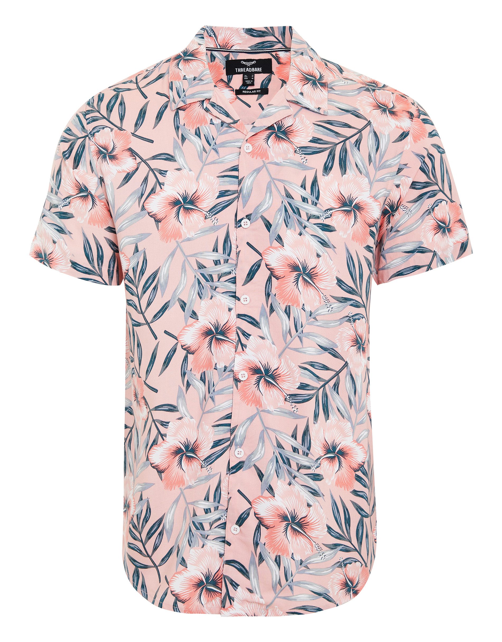 Threadbare Kurzarmhemd (1-tlg) mit tollem Allover-Print