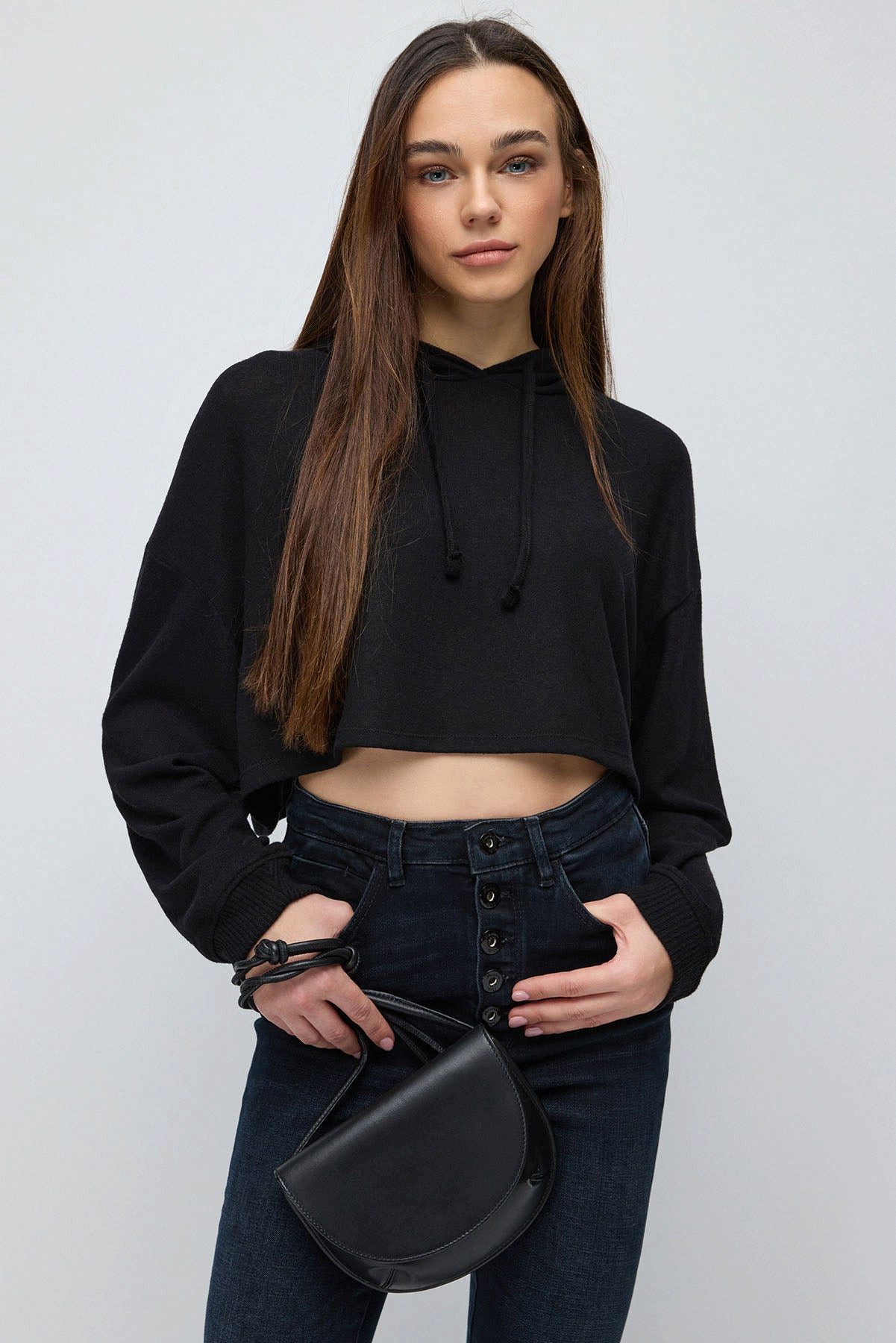 No Matter What Kapuzensweatshirt Kapuzen-Crop-Sweatshirt