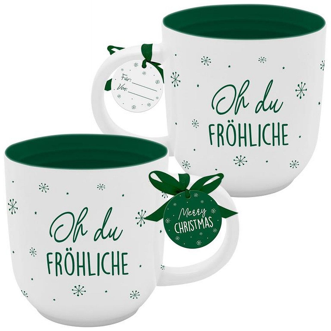Sheepworld Tasse Tasse Kaffeetasse Kaffeebecher 50cl Geschenk Weihnachtstasse, Material: Porzellan