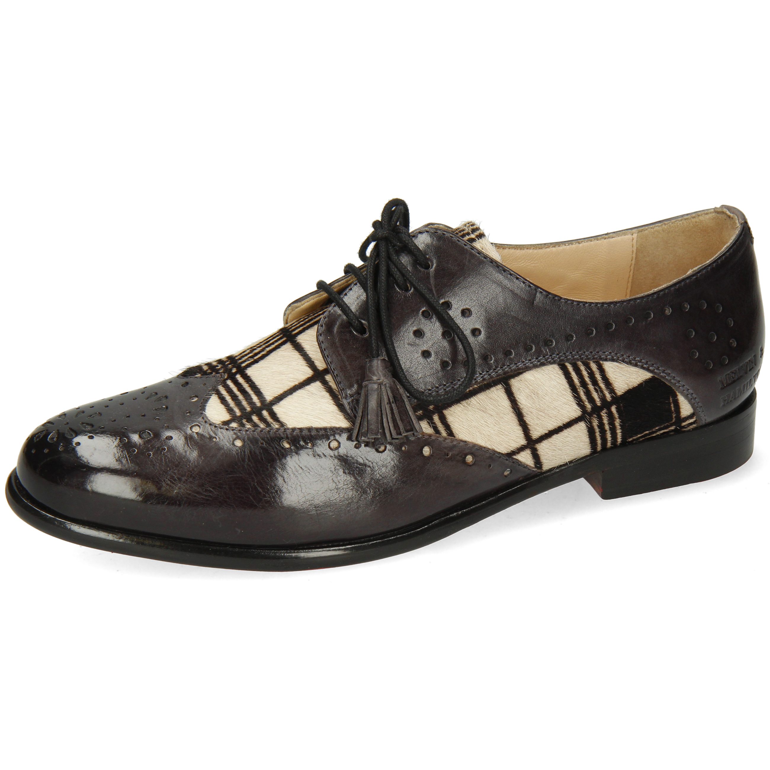 Melvin & Hamilton Selina 41 Schnürschuh London Fog Hairon Checked