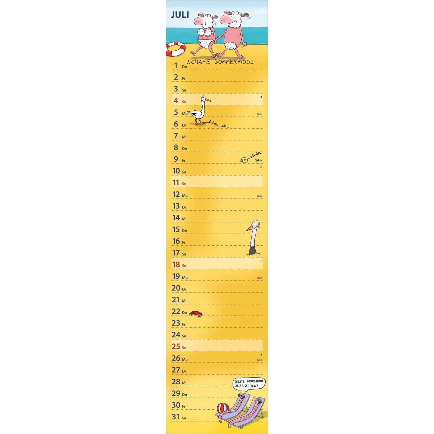 Wandkalender Notizkalender HUMOR 2027 – Bild 4 von 5