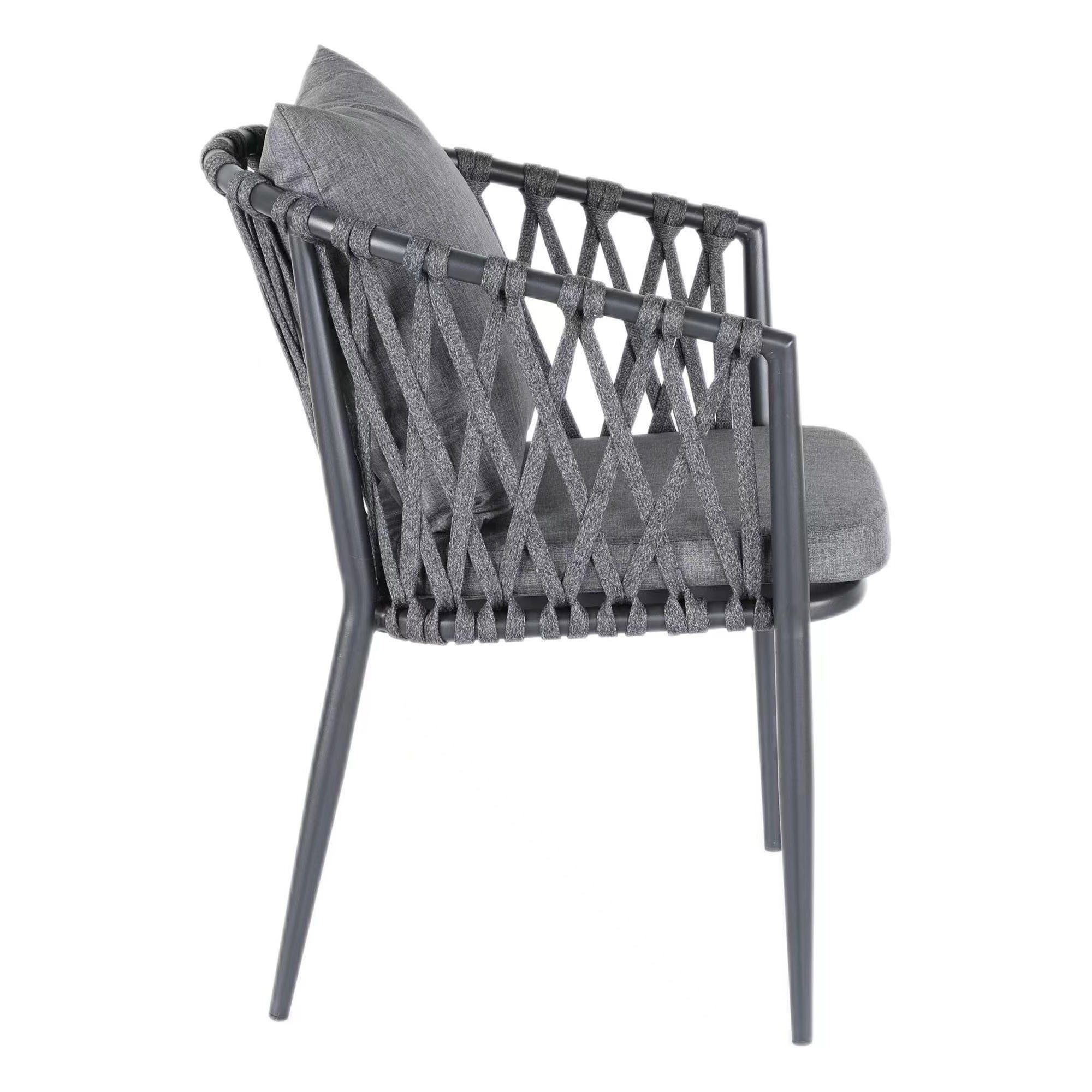 BIG Möbel Gartenstuhl Terrassenstuhl Dione, Anthrazit günstig online kaufen