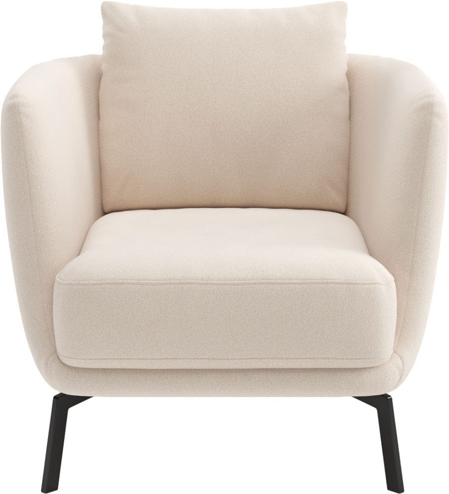 SCHÖNER WOHNEN-Kollektion Sessel Pearl - 5 Jahre Hersteller-Garantie, Maße (B/H/T): 86/68/86 cm, auch in Bouclé, Füße Metall