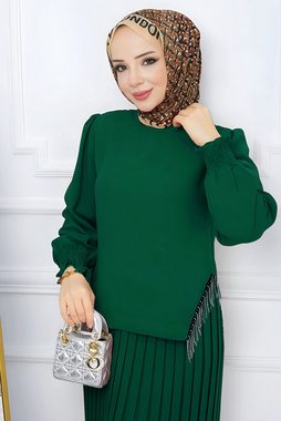 Modabout Strickpullover Zweiteiler Rock und Pullover Hijab Kleid Damen - NTKM0007D4797ZMT (1-tlg)