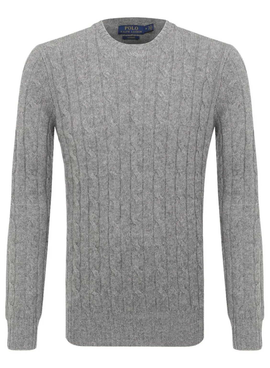 Polo Ralph Lauren Strickpullover Kaschmir Strick Pullover Kaschmirpullover Strick-Pulli mit Zopfmuster Reiner Kaschmir, Gerader Schnitt - Zopfmuster - Rundhalsausschnitt