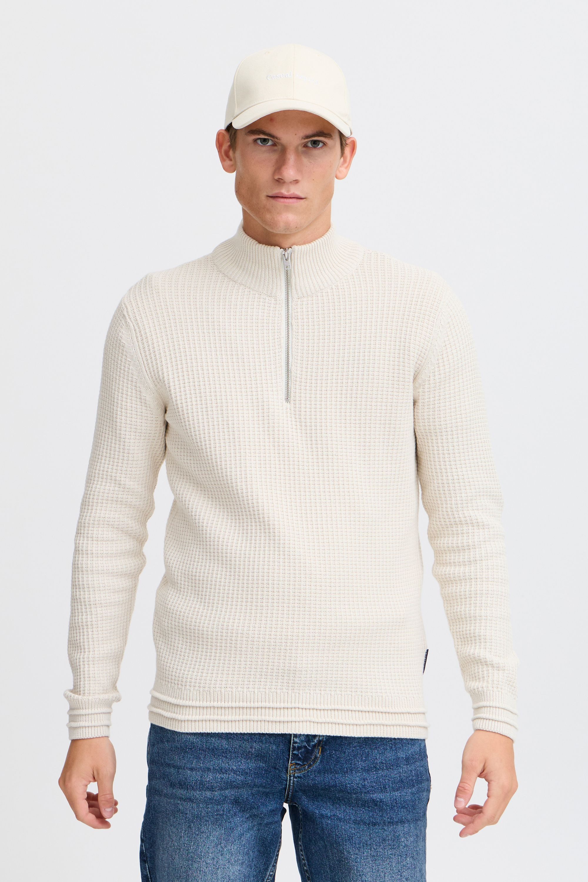 Troyer CFKARL halfzip structured knit