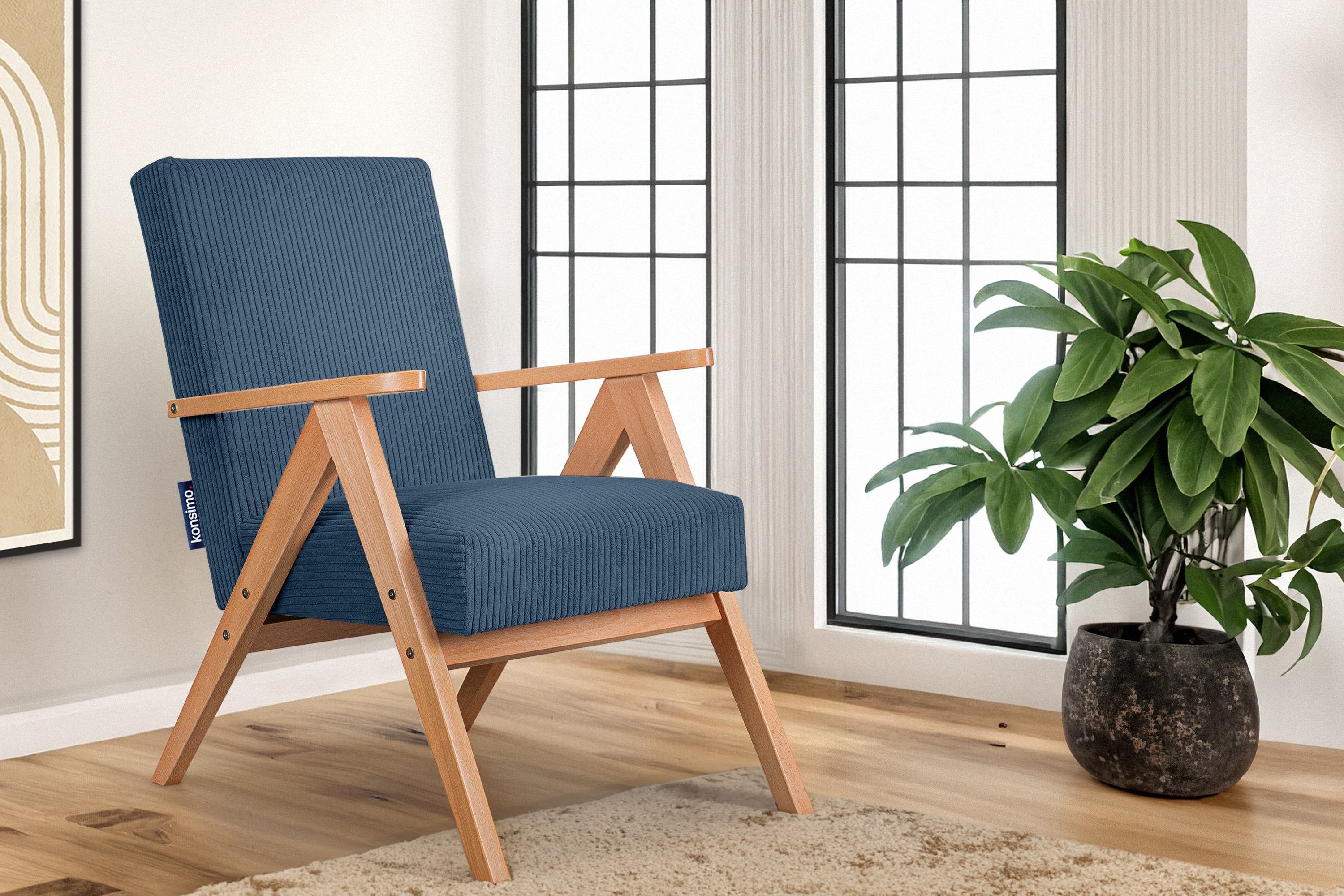 KONSIMO® Cocktailsessel NASET Sessel, Rahmen aus günstig online kaufen